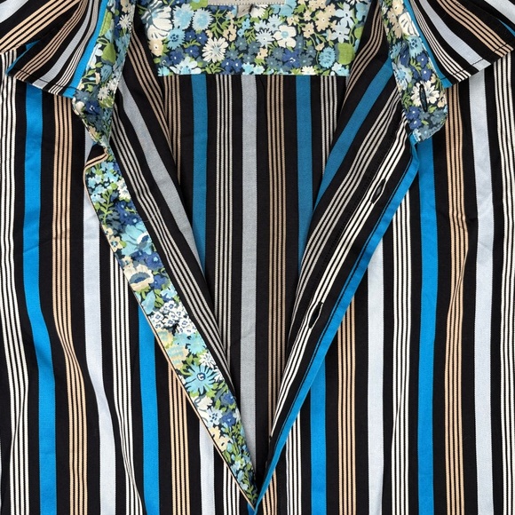 Ted Baker Striped Sateen Finish 100% Cotton Button Down Shirt | Size 2 (S) - Picture 6 of 11